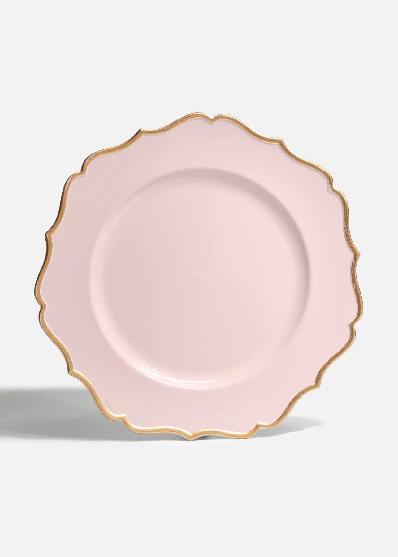 PLATO BASE ROSA - FILO DORADO