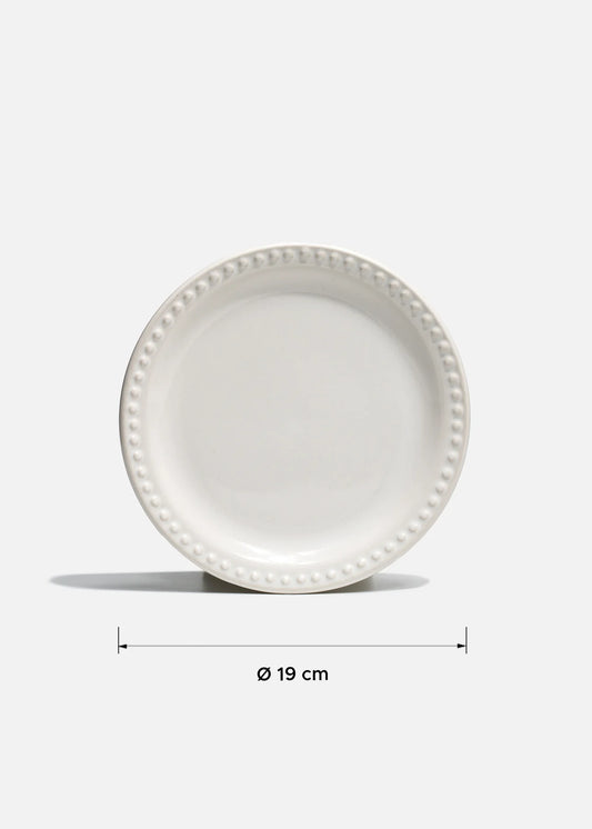 PLATO TRINCHE POSTRE MONET - BLANCO